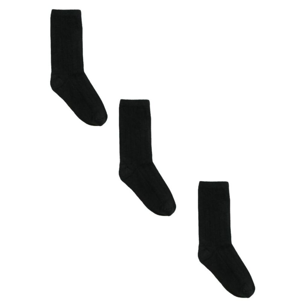 Jefferies Socks Kids' Cotton Ribbed Uniform School Crew Socks (Pack of 3)